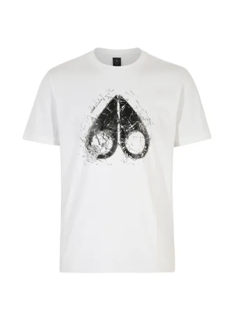 Moose Knuckles logo-print cotton T-shirt White M36MT711