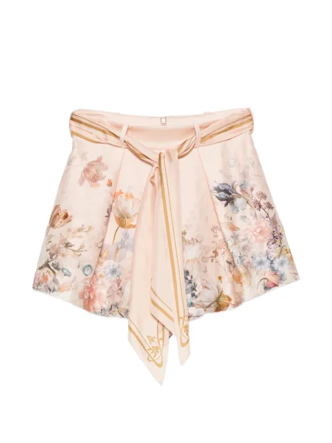 ZIMMERMANN floral-print belted shorts Neutrals 4257AF261P