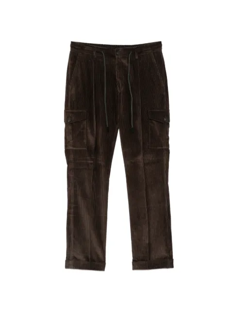 Gran Sasso corduroy drawstring cargo pants Brown 7611152202