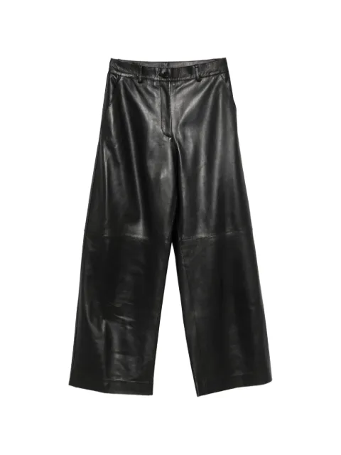 P.A.R.O.S.H. leather wide-leg trousers Black D230778SMACIOCK26W