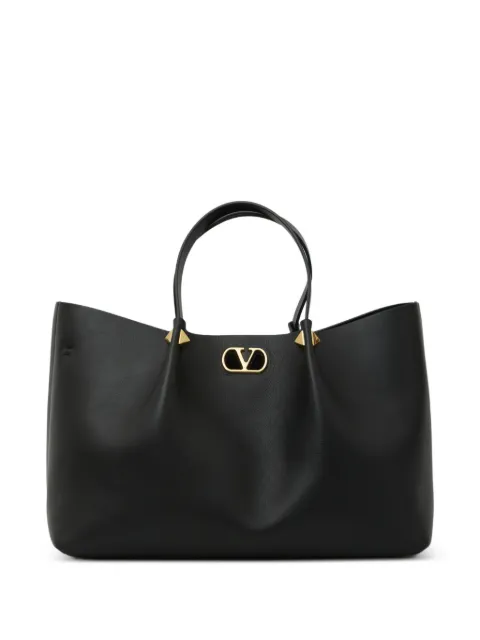 Valentino Garavani VLogo Signature stud-embellished tote bag Black WB0T82WLA