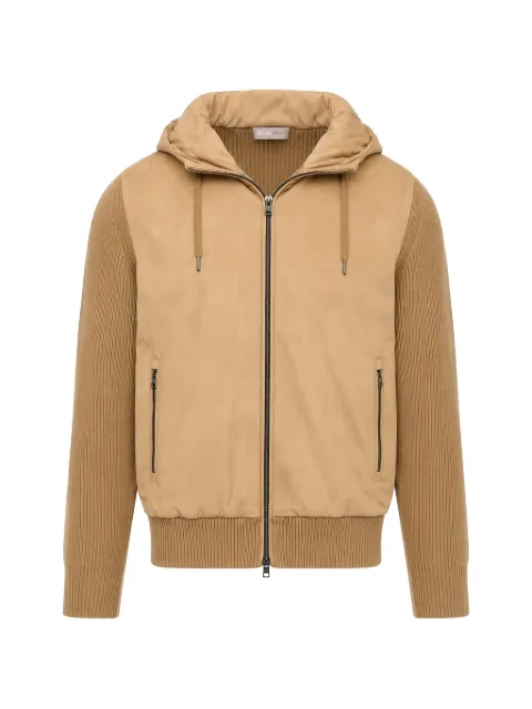 Herno hooded panelled jacket Brown MC00055UR70260