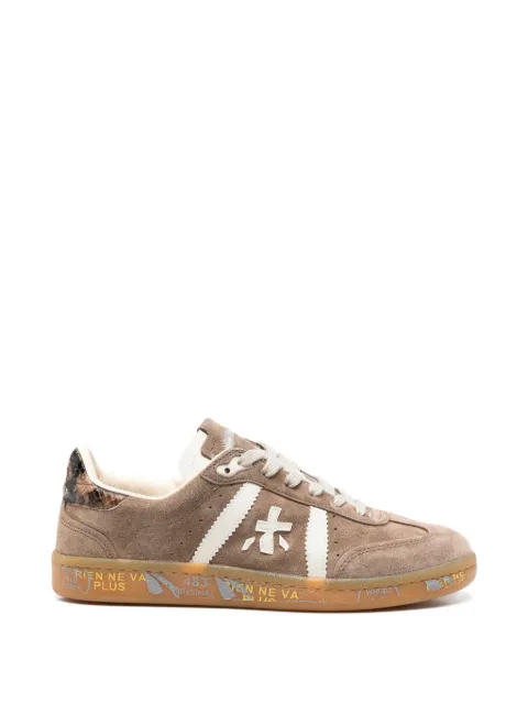 Premiata Bonnied logo-patch sneakers Brown BONNIEDS