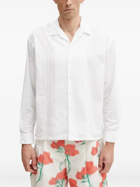 BEAMS long-sleeve shirt White 11111309301