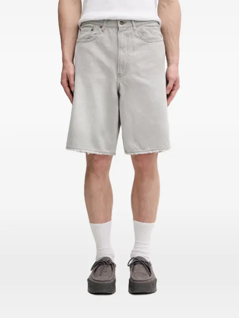 BEAMS faded raw-edge shorts Grey 11251177791