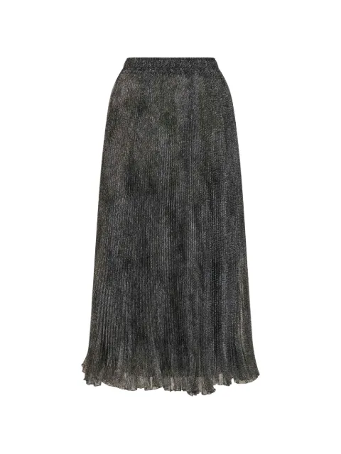 Ermanno Scervino knickerbocker-print pleated midi skirt Grey D492O366VXNS
