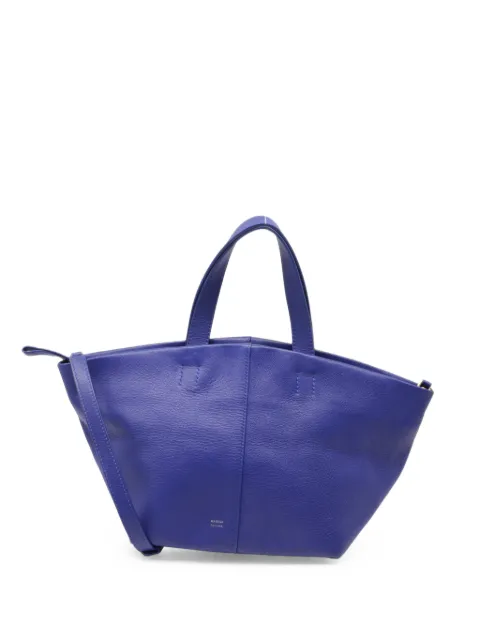 Mansur Gavriel Tulipano leather tote bag Blue RFCPUUSBA784127W