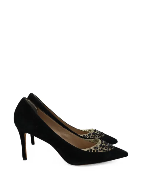 Tory Burch Delphine embellished pumps Black TONPUGBSH270286W