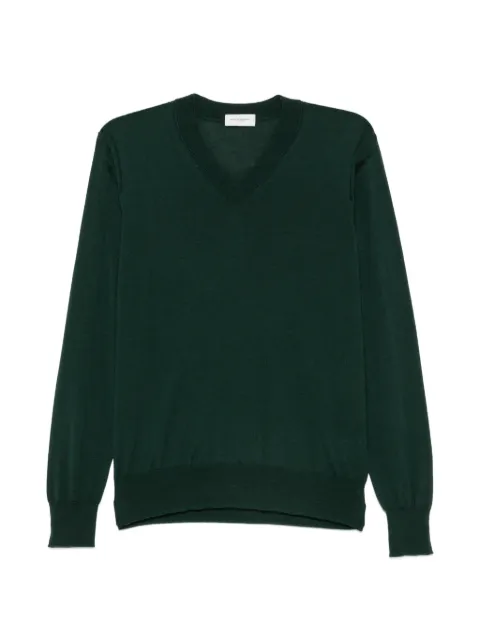 Paolo Pecora V-neck sweater Green A009F0015588