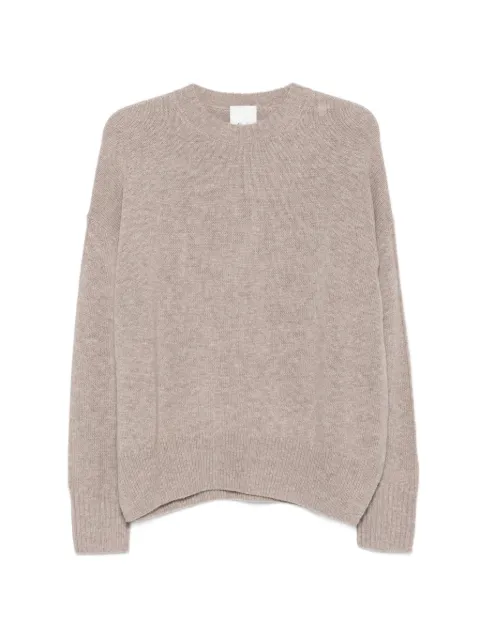 Allude ribbed-knit crew-neck knit Neutrals 2651115146