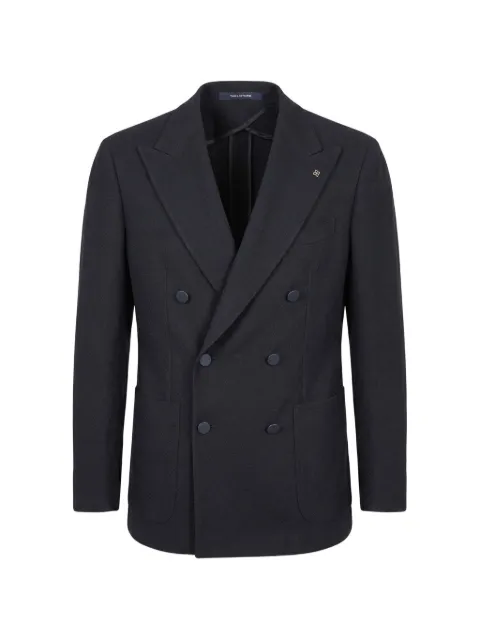 Tagliatore double-breasted peak-lapel blazer Blue 1SMC20KAI120212U