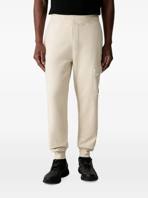 C.P. Company diagonal raised fleece Lens sweatpants Neutrals 21CMSP717A005086W120