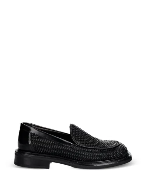 Filling Pieces woven leather loafers Black 122611345202