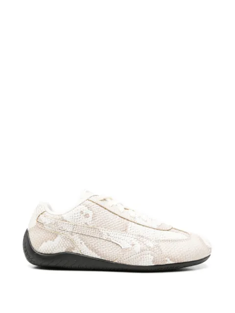 PUMA snakeskin-effect leather sneakers Neutrals 40840901