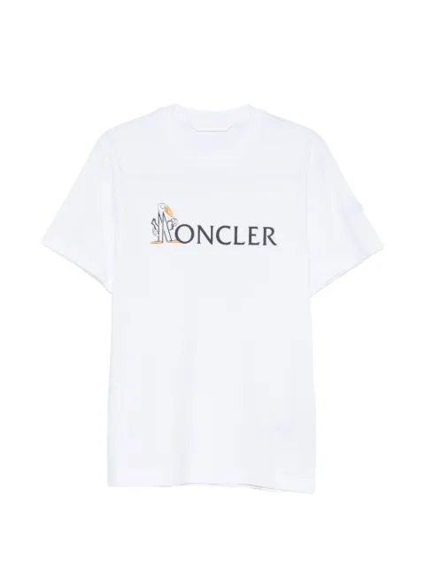 Moncler logo-print short-sleeve T-shirt White L20918C0003389B8U