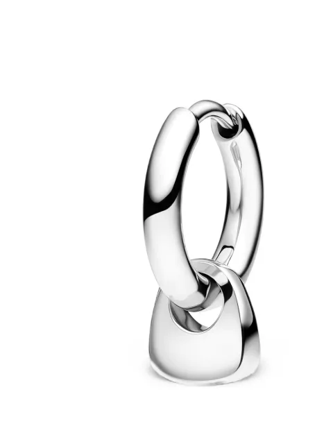 Maria Black Tote Mini Huggie earring Silver 101157AG