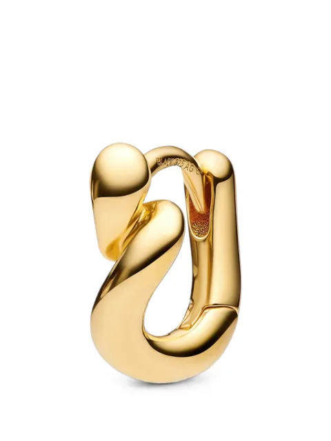 Maria Black Whirl huggie earring Gold 101161YGRI