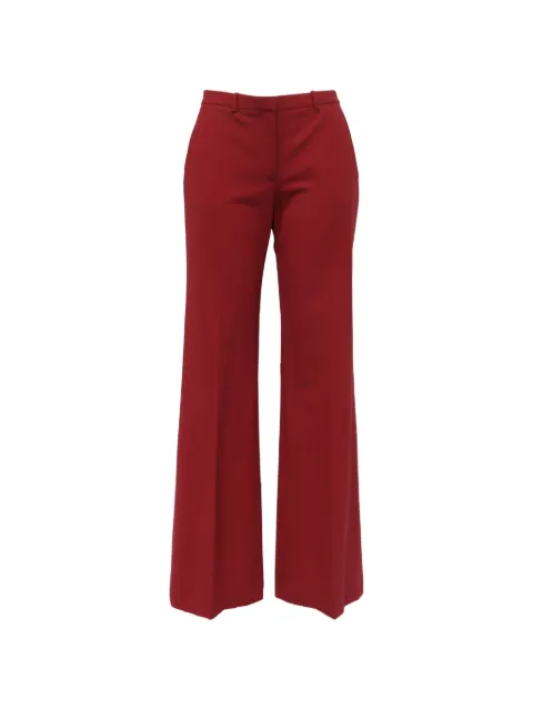 Theory Demitria 2 Classic straight-leg trousers Red GILTPUUSCL779766W