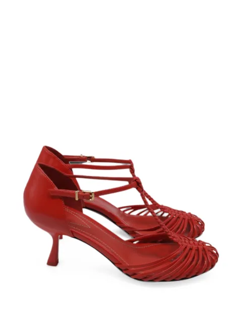 ZIMMERMANN braided T-strap pumps Red RFCPUUSSH784122W
