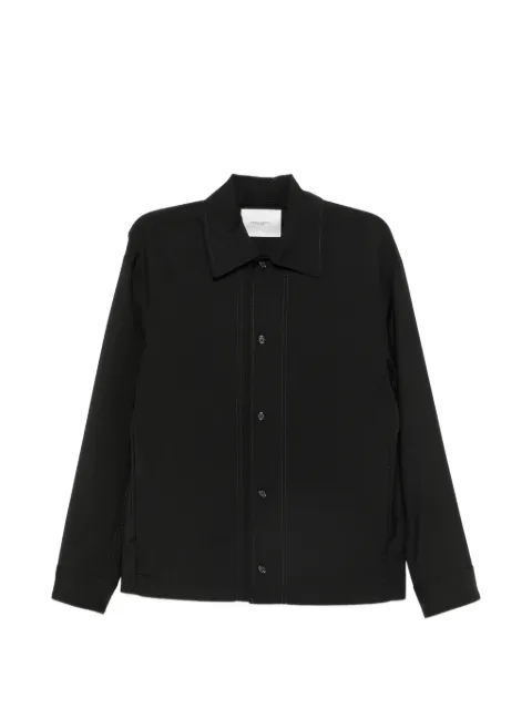 Paolo Pecora contrast-stitch long-sleeve shirt Black G03130789000