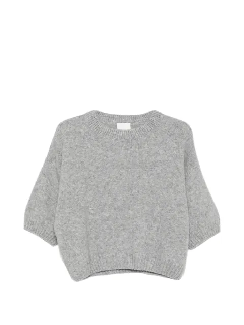Allude short-sleeve crew-neck knitwear Grey 2657701281