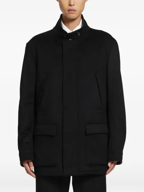 Lardini high-neck field jacket Black ACRAVEN