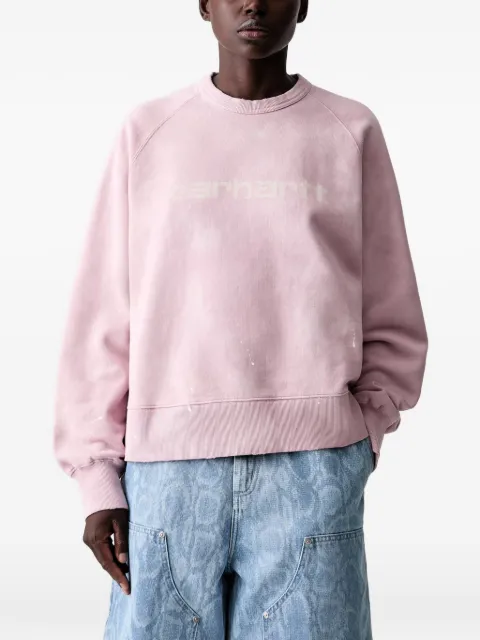 Carhartt WIP Painter logo-print raglan-sleeve sweater Pink I036843