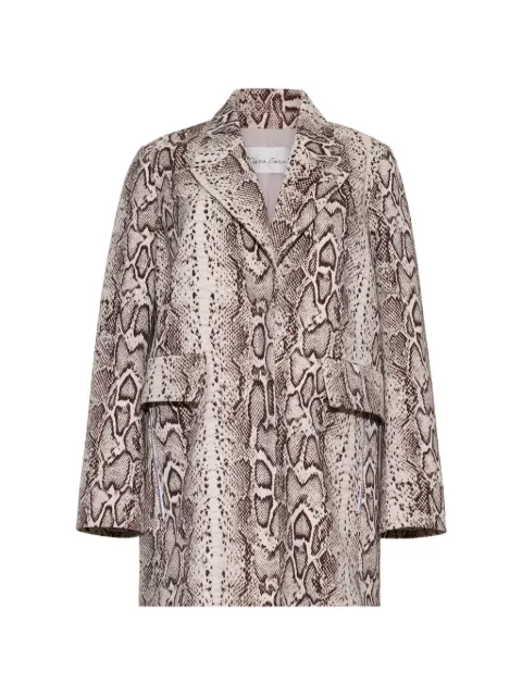 Cara Cara Romeo snake-print blazer Neutrals 3225CCSGR