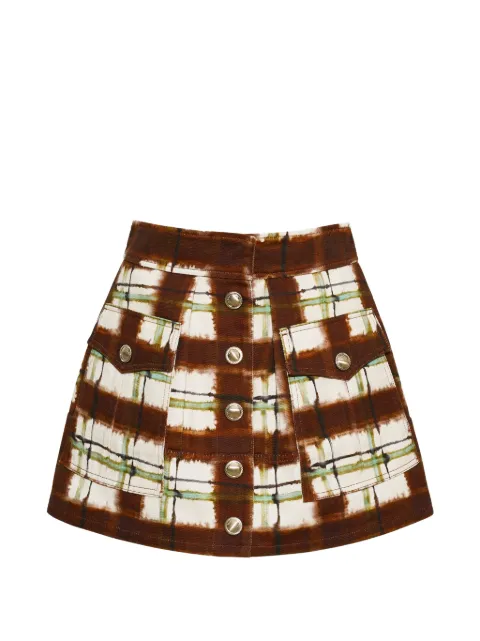 Cara Cara Fatima A-line mini skirt Brown 2099CPPBR