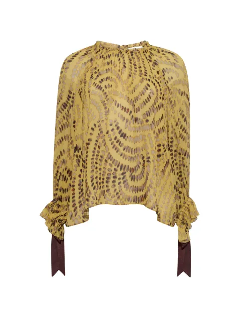 Cara Cara Cecile ruffled top Yellow 3215VGVARY