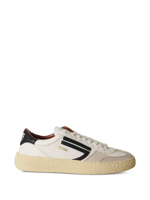 Puraai 1.01 Vintage suede panelled sneakers White PU101VU099