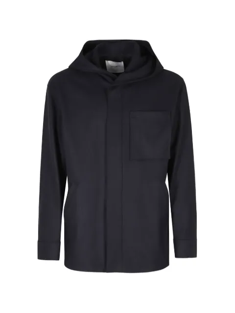 Paolo Pecora long-sleeve hooded jacket Blue O0113156