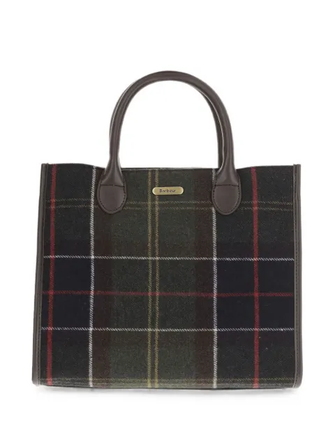 Barbour Barrhill Tartan check-pattern tote bag Green LBA0423OL91