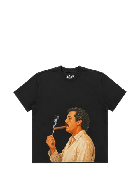 Melt graphic-print T-shirt Black MS5434