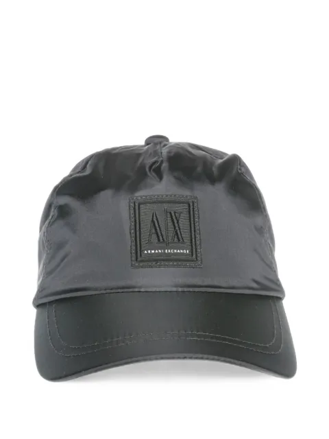 Armani Exchange logo-patch baseball cap Black XM000810AF1334