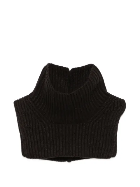 Soeur Gad ribbed-knit neck warmer Brown ECH0320GAD