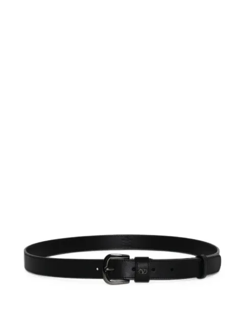 Valentino Garavani VLogo Signature leather belt Black YT0SM1BXJ