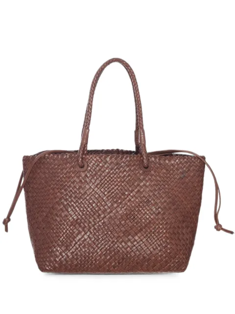 IBELIV Bazika woven leather tote bag Brown BAZIKA