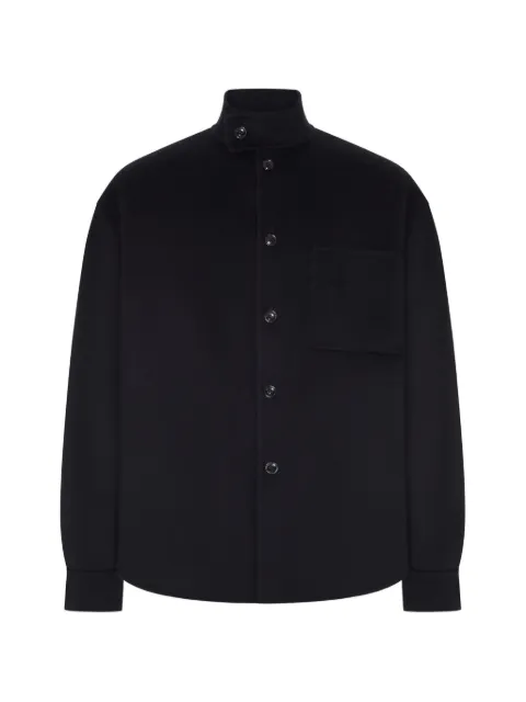 Giorgio Armani cashmere high-neck jacket Black GM004453TE10068