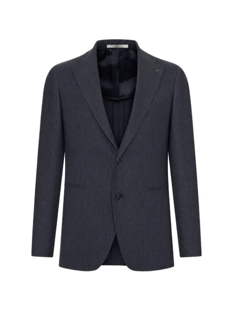 Tagliatore textured single-breasted blazer Grey 1SVS22AAINO060109U26
