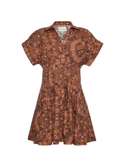 Cara Cara Nash bandana-print shirt dress Brown 1268