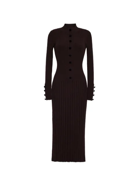 Cara Cara Easton ribbed-knit midi dress Brown 9697
