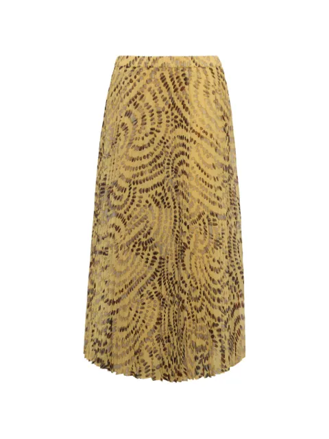 Cara Cara Otta pleated midi skirt Yellow 2125