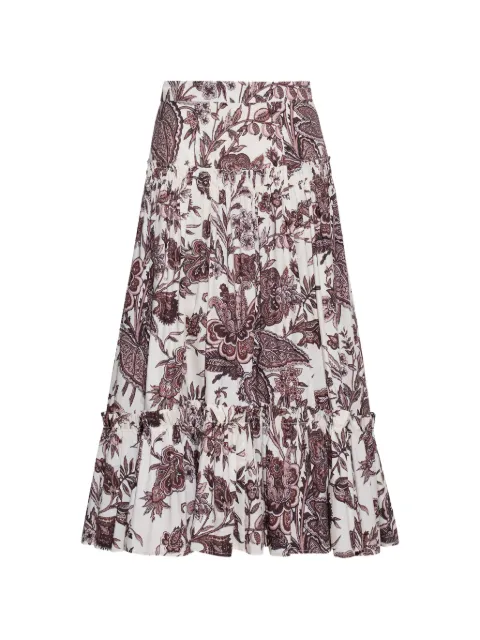 Cara Cara Tisbury floral-print maxi skirt Neutrals 203
