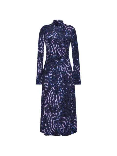 Cara Cara Hera gathered-detail midi dress Blue 1444