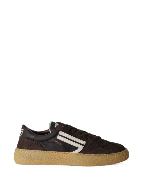 Puraai 1.01 Vintage suede panelled sneakers Brown PU101VU099