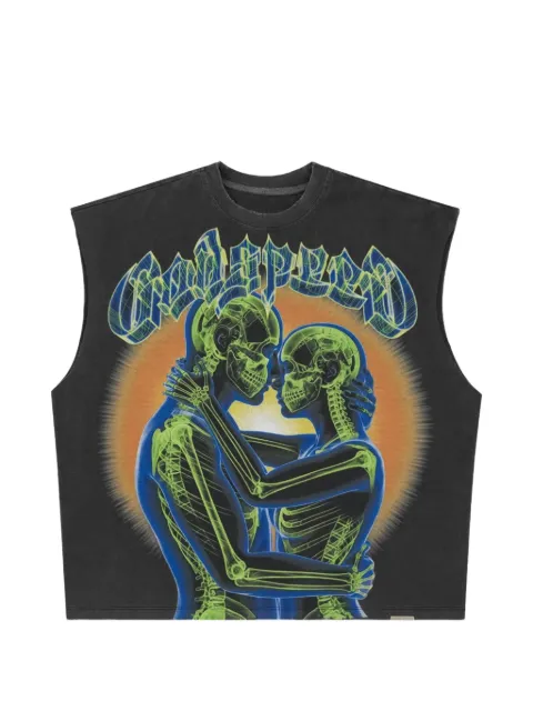 GODSPEED S.2.S graphic-print sleeveless T-shirt Black GS612