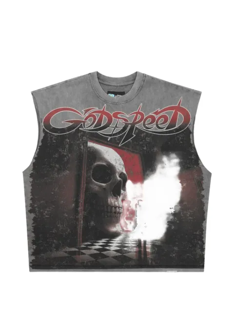 GODSPEED Fate’s Doorstep sleeveless T-shirt Grey GS614