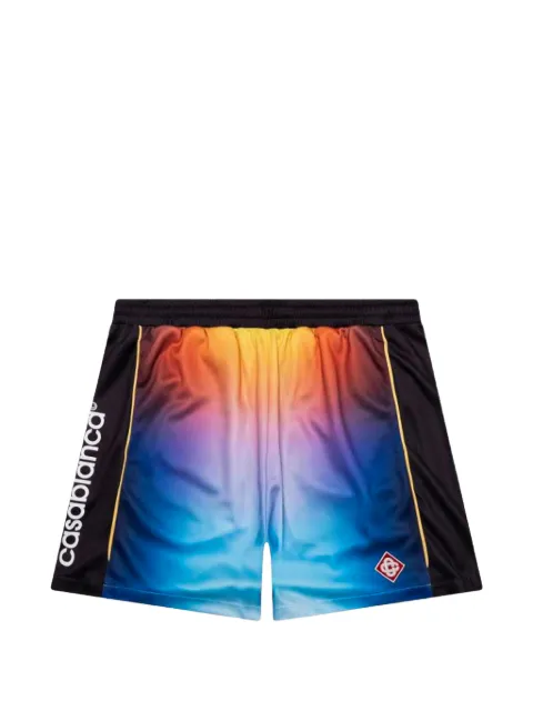 Casablanca gradient-print football shorts Black MPF25JTR25301