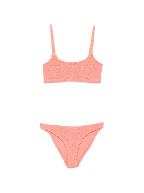 Hunza G Phoebe crinkle-effect bikini Orange BPHOEBECR